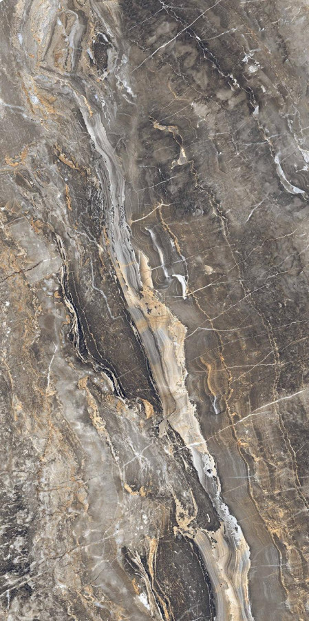 Керамогранит 120x60 Crown Marble Polished Ппх полированная коричневый мрамор Italica