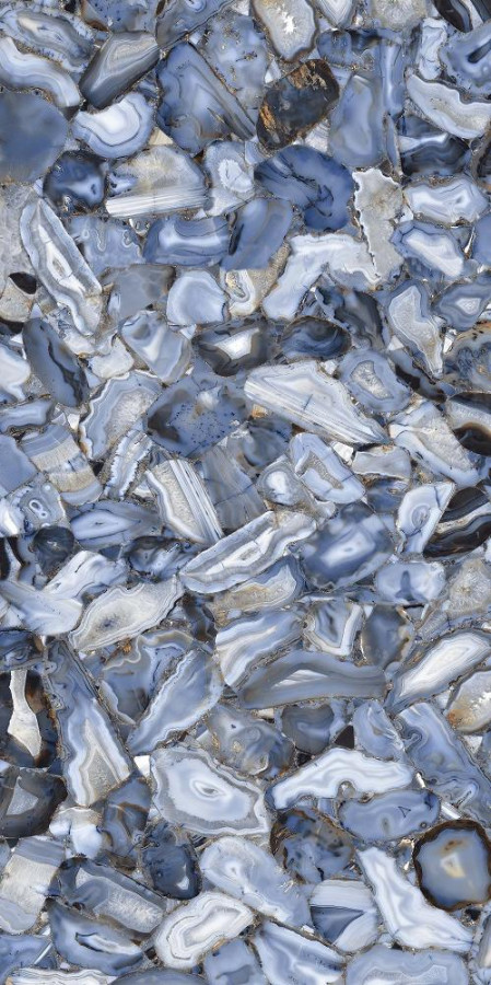 Керамогранит 120x60 E-13155 Lersundi Basalto Glamour Ппх полированная синий оникс Italica