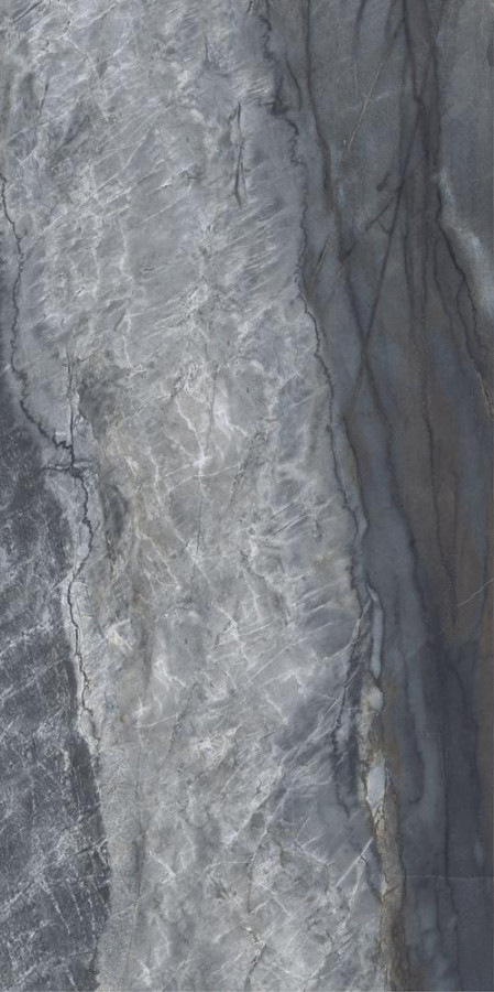 Керамогранит 120x60 Venecia Anthracite Matt+Carving матовая темно-серый камень Italica