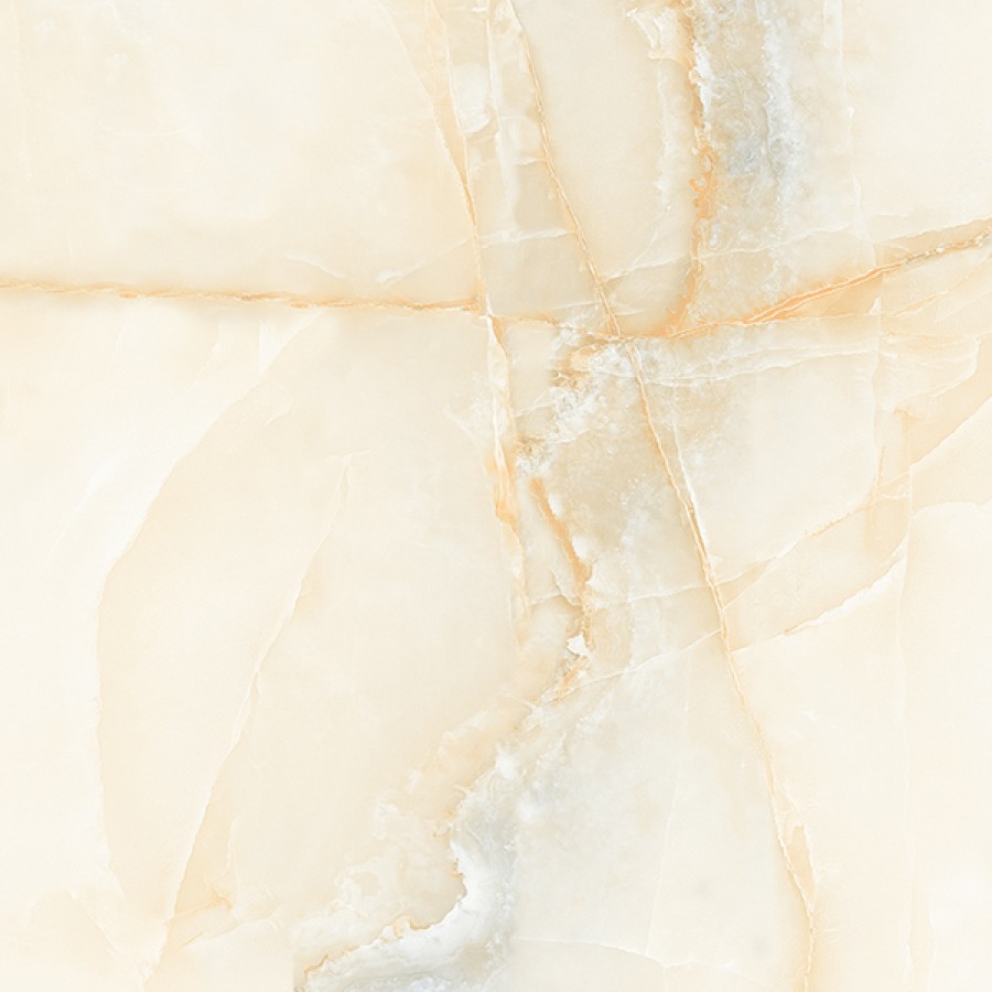 Керамогранит 60x60 Aquarius Onyx Beige Polished полированная бежевый оникс 8мм Italica
