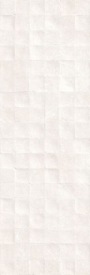 Плитка Charme Bone Decor R 40652 матовая, 3d белый бетон, цемент 100x33 Peronda