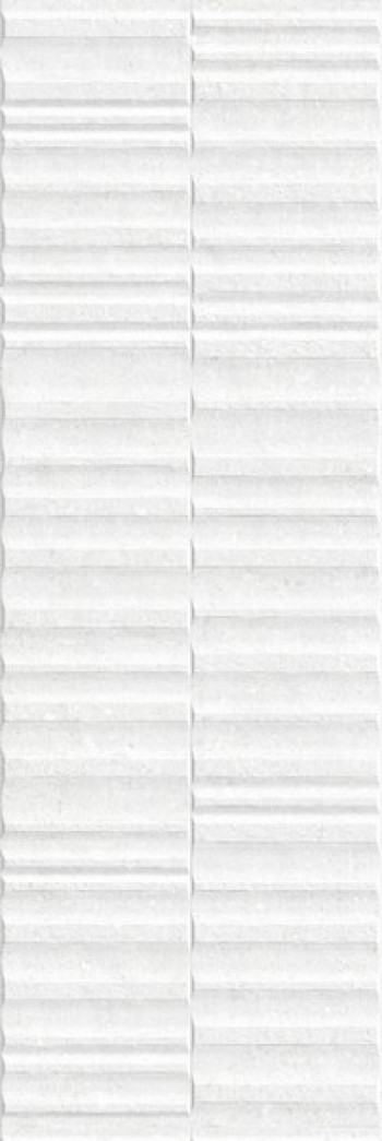 Плитка 100x33 10мм Manhattan White Wavy Sp R 40270 Peronda