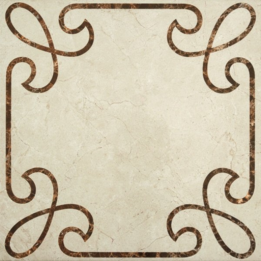 Керамогранит STN000029 Cantera Decor Marfil 45x45 для пола глянцевая STN Ceramica
