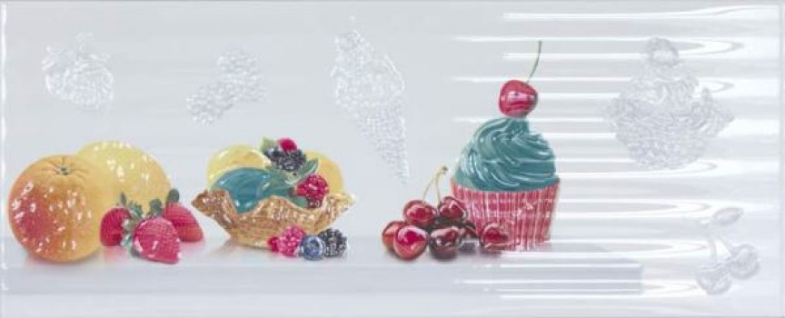 Плитка 58x24 Eden Decor citric fruits декор настенный глянцевая Unicer