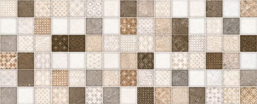 Плитка 58x24 Cosmos Mosaico marron декор настенный глянцевая бежевый Unicer