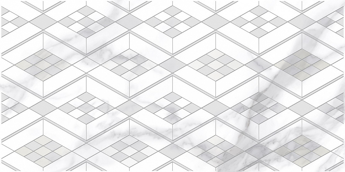 Плитка декор 32x63 Декор CALACATTA BIANCO глянцевая Керлайф