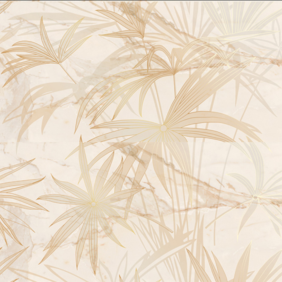 Плитка декор 63x63 Панно CALACATTA GOLD глянцевая Керлайф