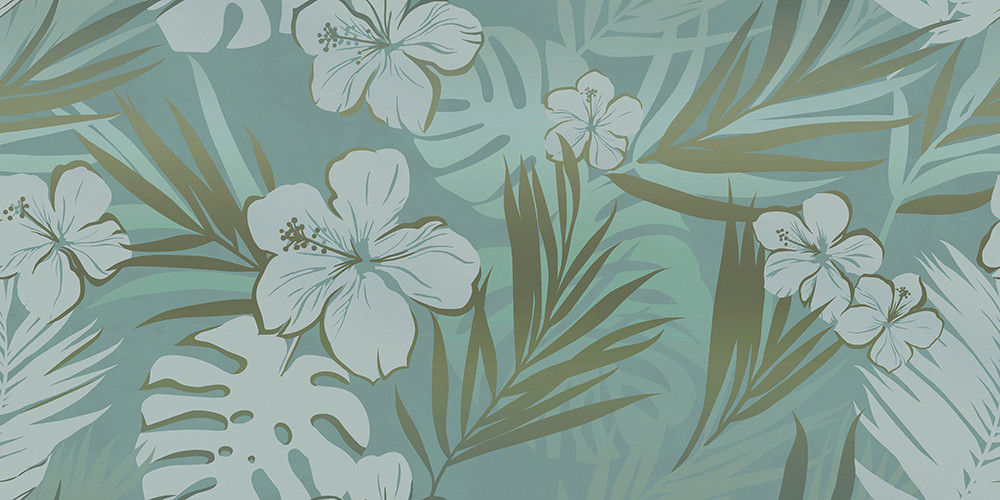 Плитка декор 32x63 Декор COLORES FIORE MARE глянцевая Керлайф