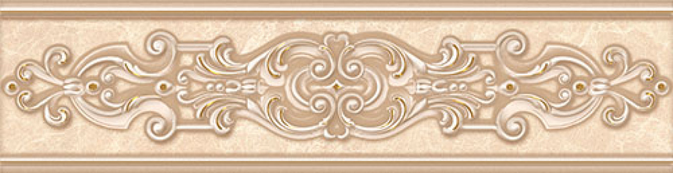 Плитка бордюр 8x32 Бордюр IMPERIAL D'ARTE CREMA глянцевая Керлайф