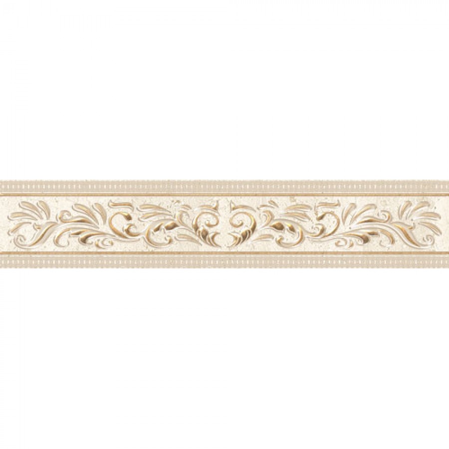 Плитка бордюр 6x32 Бордюр Olimpia d'arte crema глянцевая Керлайф