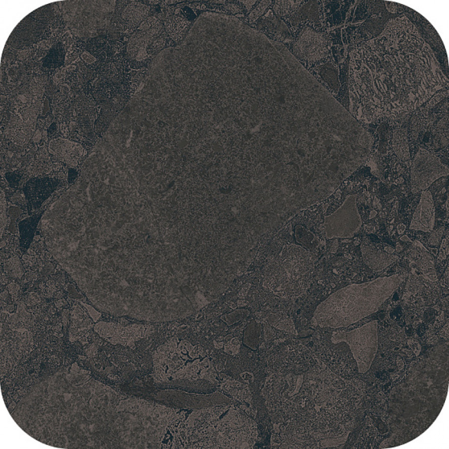 Керамогранит 28.6x28.6 Black&cream Checkers Rounded Black Space ARC_8228 Arcana