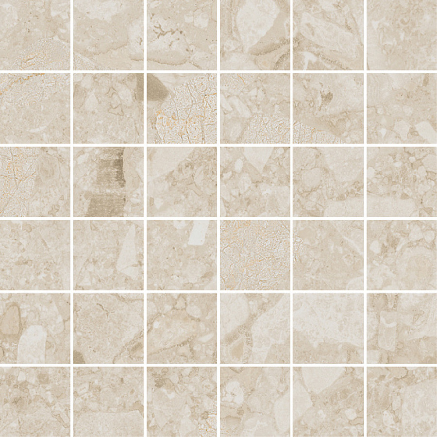 Мозаика 30x30 Black&cream Cream Mosaic Beach ARC_8238 Arcana