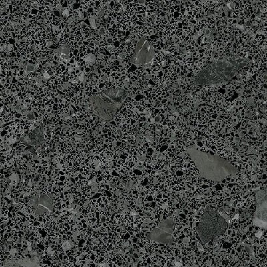 Плитка Miscela Grafito 8Ct2 матовая черный камень, терраццо 60x60 10мм Arcana