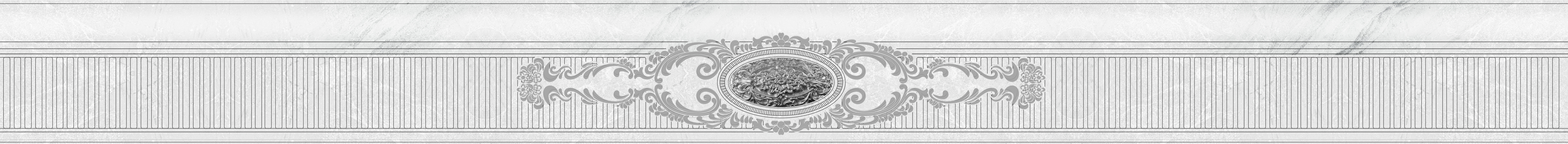 Плитка декор 90x8 бордюр 776 Eclipse Gray глянцевая комбинированный Eurotile