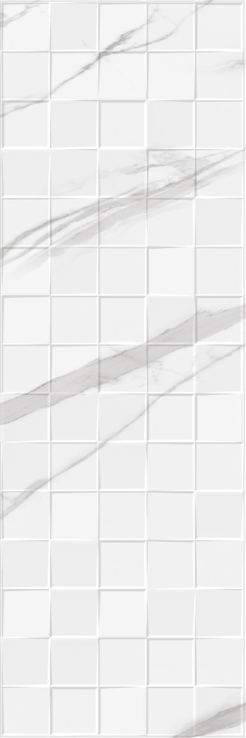 Плитка настенная 90x30 12мм рельеф мозаика 682-IMD1WT Insomnia глянцевая белый Eurotile