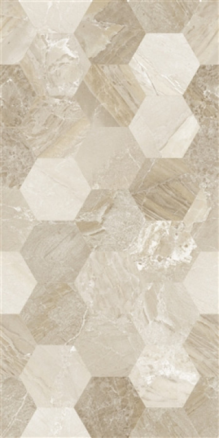 Плитка декор 60x30 9мм Beige Decor Istambul глянцевая Eurotile Rus