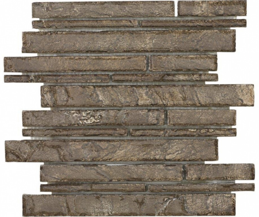 Мозаика 30x30 Duende Copper глянцевый под стекло коричневый 10мм 187282 Dune