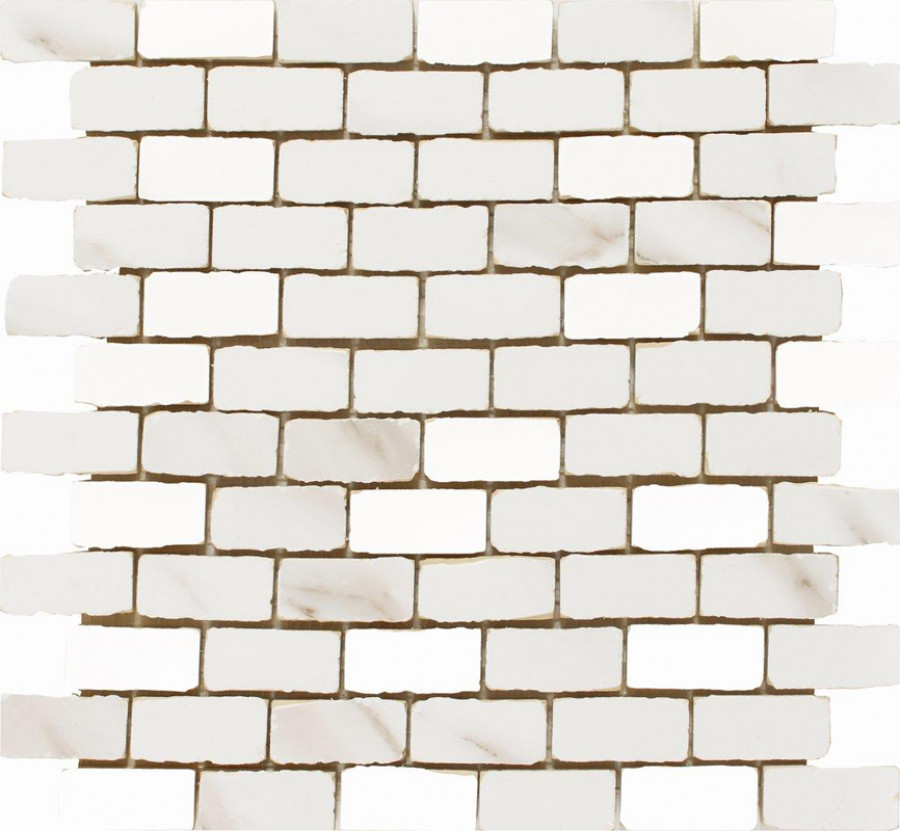 Мозаика 32x30 Calacatta Lux Mosaico глянцевый под мрамор белый 10мм 187586 Dune