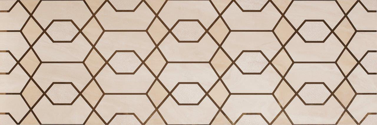 Плитка настенная 90x30 Gatsby глянцевый под мрамор бежевый 10мм 187512N Dune