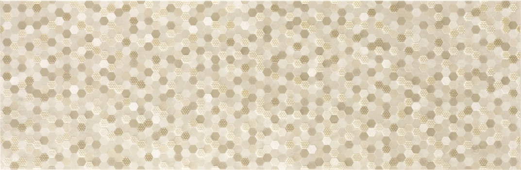 Плитка настенная 90x30 Hexagons глянцевый под мрамор бежевый 10мм 187151N Dune