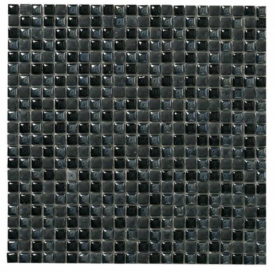 Плитка настенная 30x30 Orion матовый под камень черный 8мм 185924 Dune