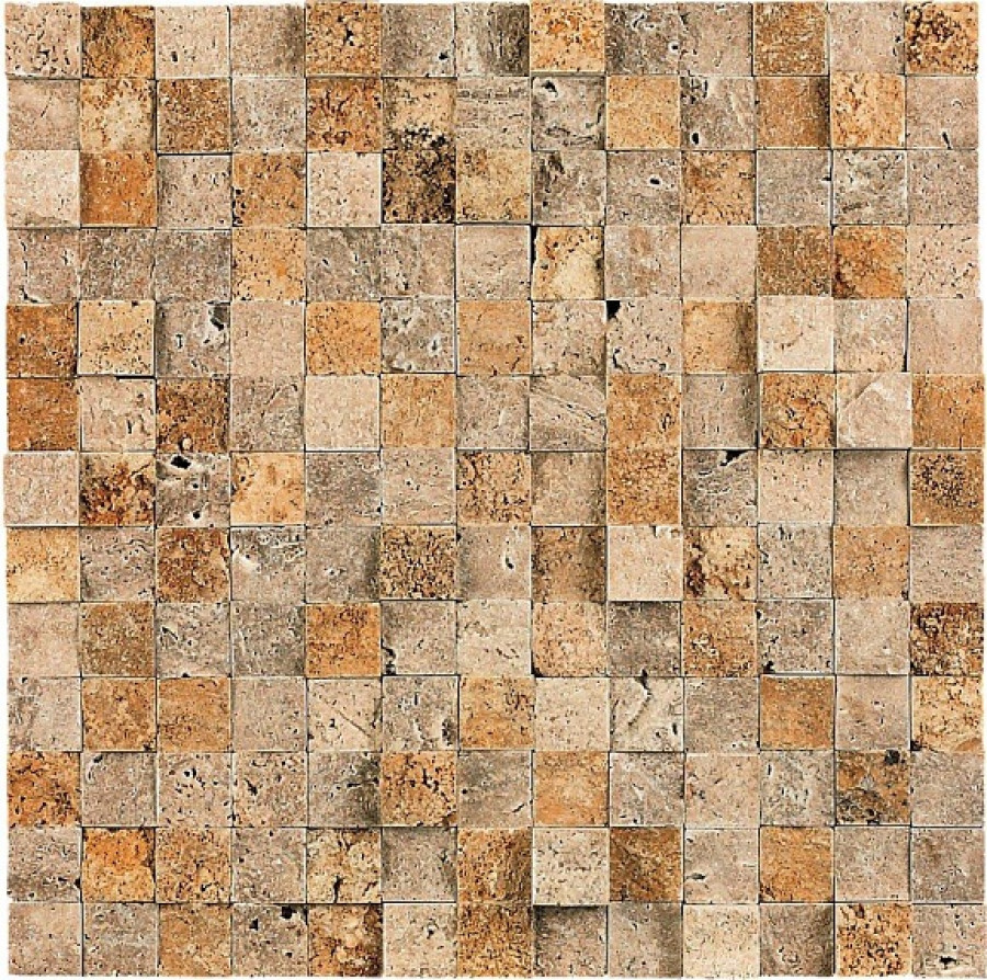 Мозаика 30x30 Mosaico Manhattan матовый под камень коричневый 185370 Dune