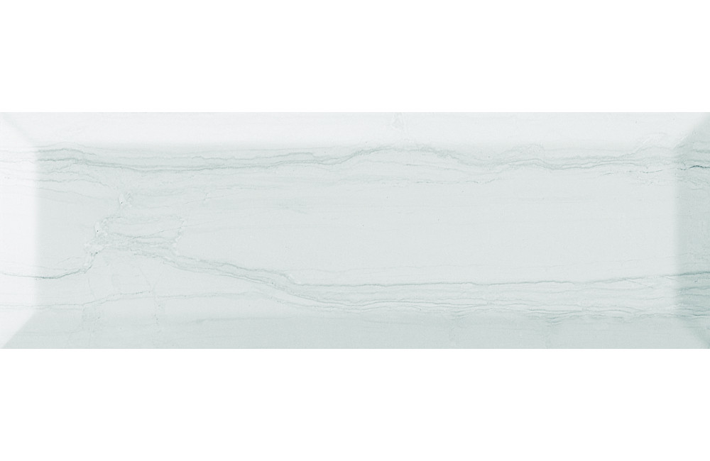 Плитка настенная 30x10 8мм Laguna Blanco Brillo Bisel глянцевая Monopole