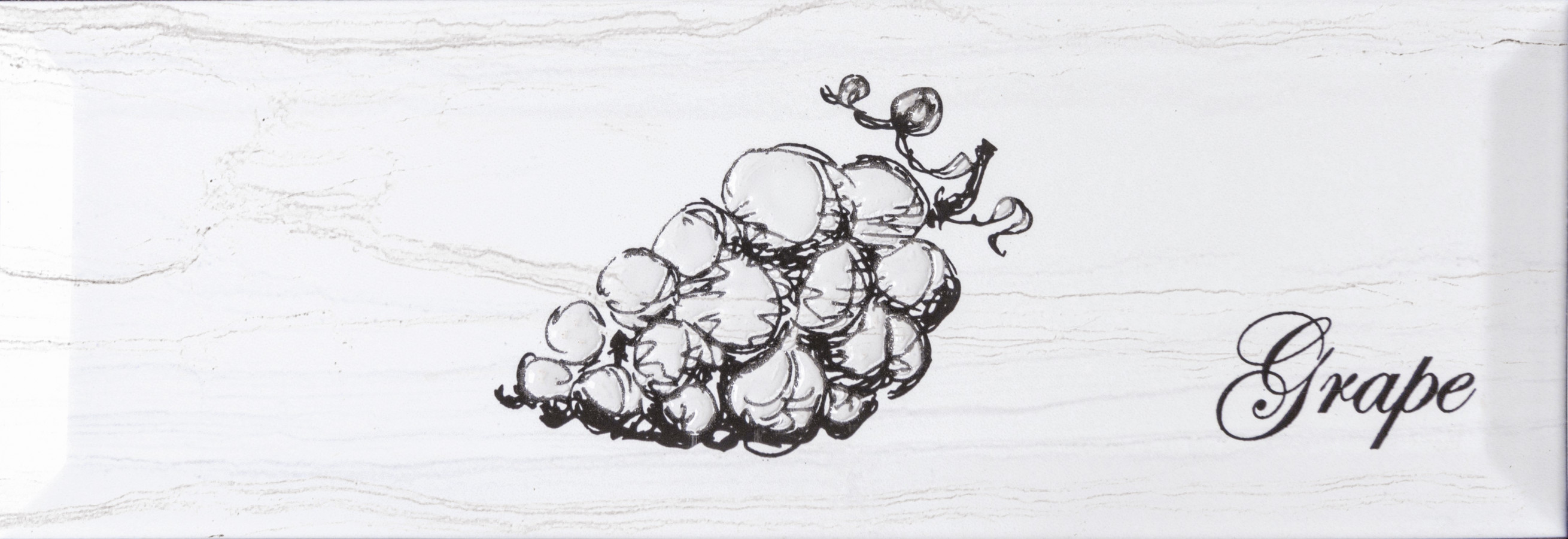 Плитка декор 30x10 8мм Fruit Laguna Grape глянцевая Monopole