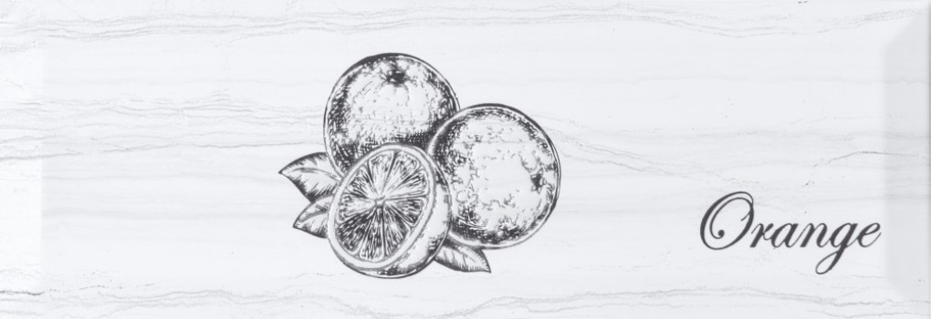 Плитка декор 30x10 8мм Fruit Laguna Orange глянцевая Monopole