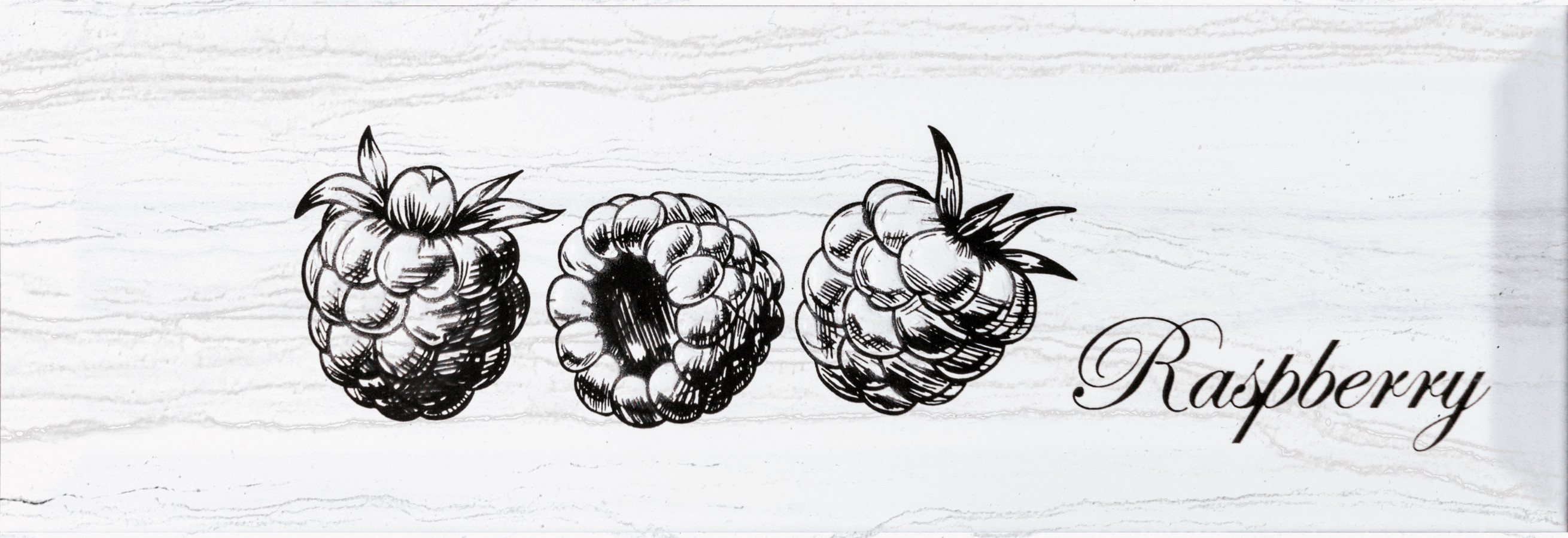 Плитка декор 30x10 8мм Fruit Laguna Raspberry глянцевая Monopole