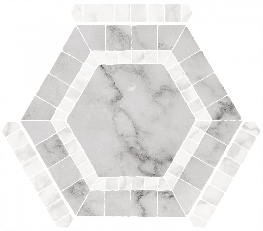 Керамогранит напольная 25x22 8мм Ibiza Grey матовая Monopole