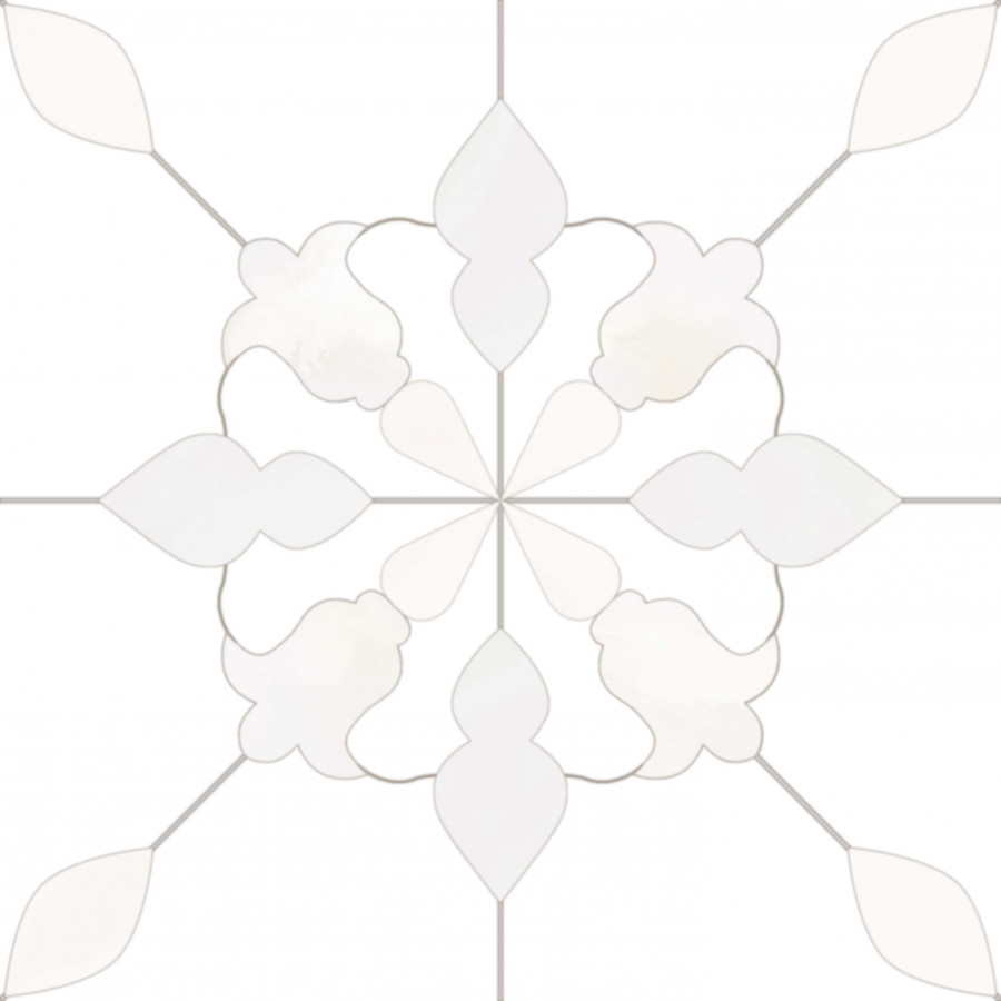 Плитка универсальная 18x18 8мм Aramis White матовая Monopole