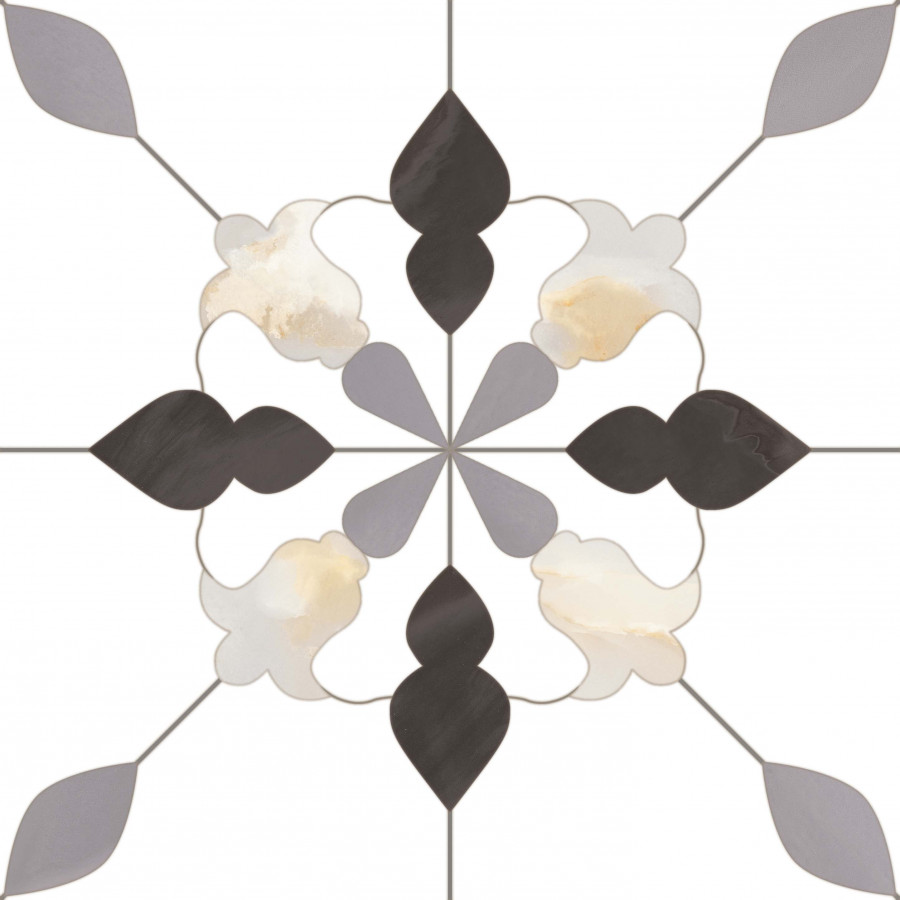 Плитка универсальная 18x18 8мм Aramis Carbon матовая Monopole