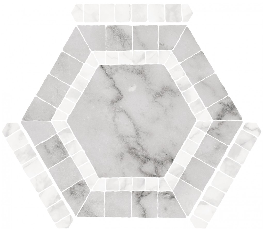 Керамогранит напольная 25x22 8мм Ибица серый матовая Monopole