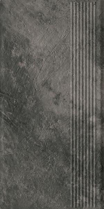 Плитка ступень 60x30 9мм Ardis Dark Stopnica Prosta Struktura Mat матовая Ceramika Paradyz