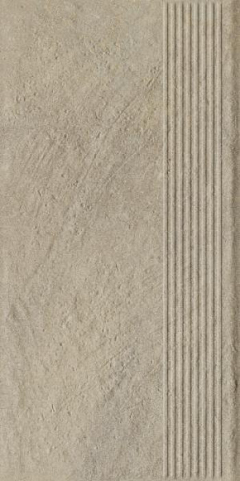 Плитка ступень 60x30 9мм Eremite Crema Stopnica Prosta Struktura Mat матовая Ceramika Paradyz