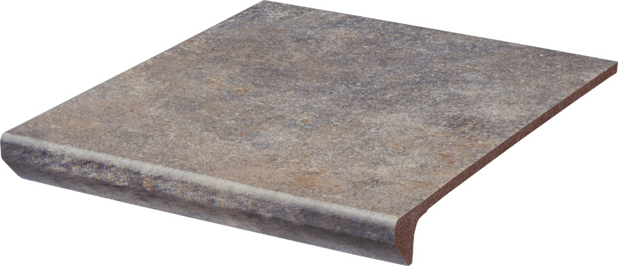 Плитка капинос 33x30 11мм Viano Grys Kapinos Stopnica Prosta B1a матовая Ceramika Paradyz