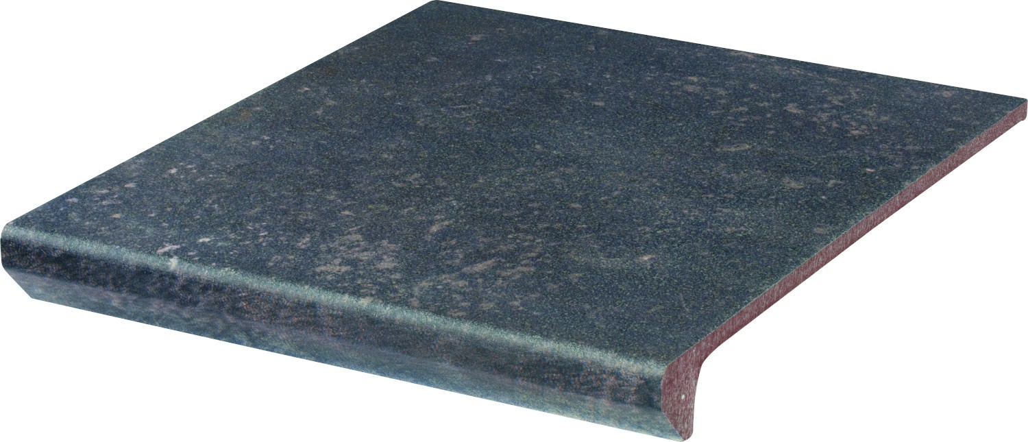 Плитка капинос 33x30 11мм Viano Antracite Kapinos Stopnica Prosta B1a матовая Ceramika Paradyz