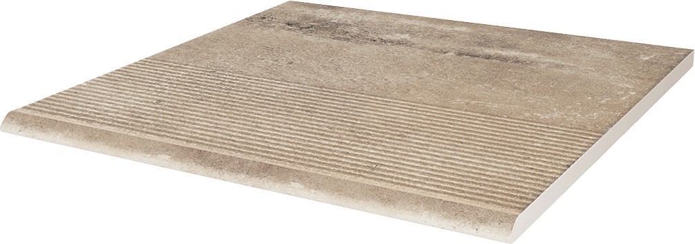 Плитка ступень 30x30 9мм Скандиано охра B1a матовая Ceramika Paradyz