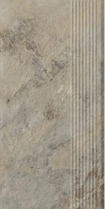 Плитка ступень 60x30 9мм Ардис Лайт структурная B1a матовая Ceramika Paradyz