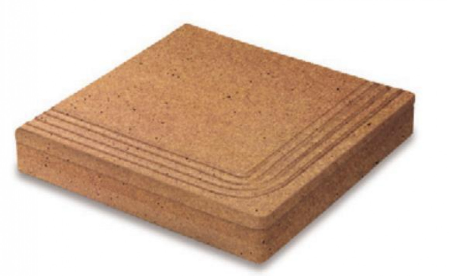 Плитка ступень 30x30 17мм Ступень угловая Peldano Angular Recto матовая Greco Gres