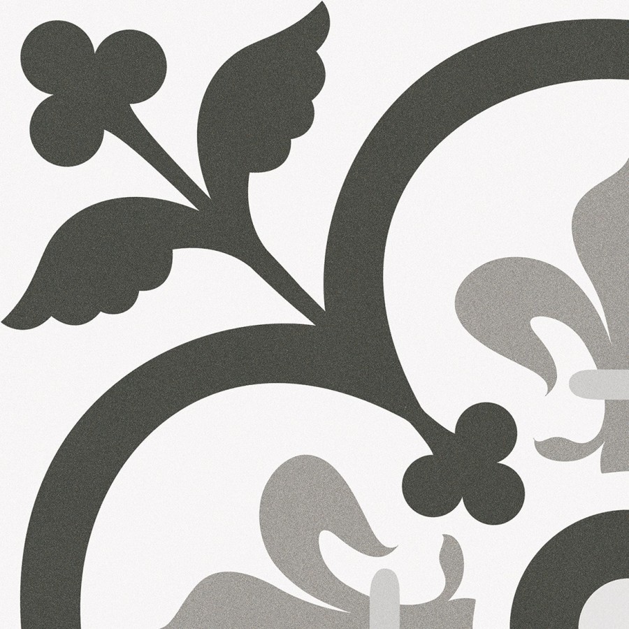 Керамогранит напольная 25x25 7мм Пэрис Вендом/черно-белый матовая Keros