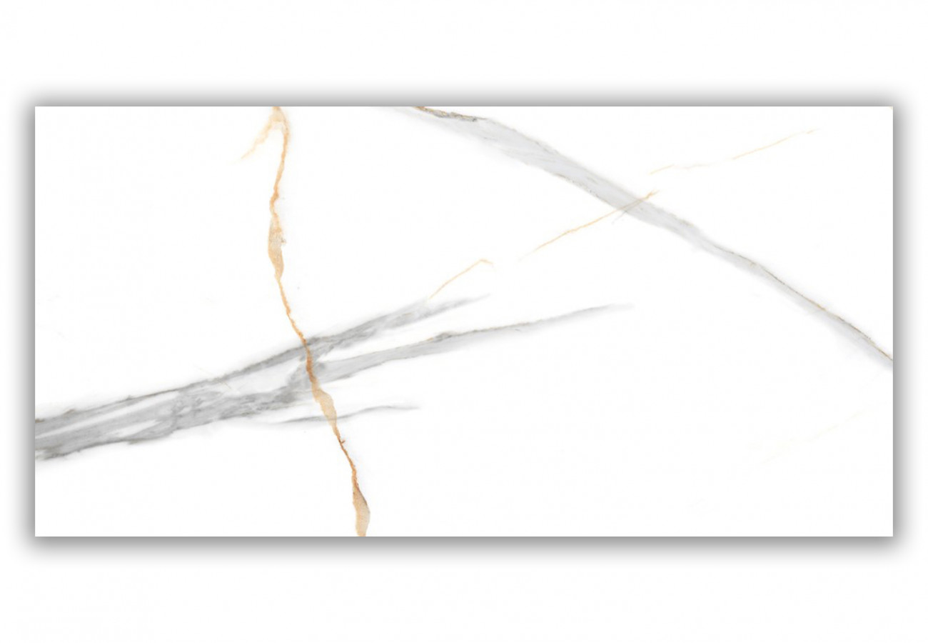 Керамогранит настенная 120x60 9мм Maritaca Statuario Authentic глянцевая Realistik