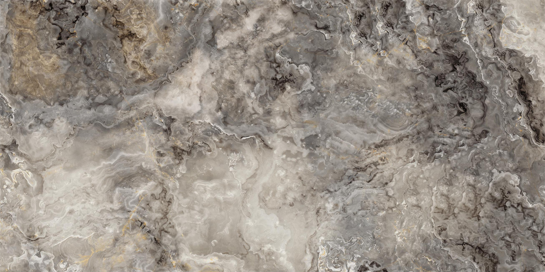 Керамогранит настенная 120x60 10мм Doha Polished Silver Carving глянцевая Realistik