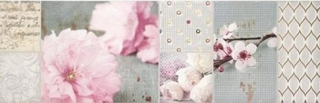 Керамический декор RCS000072 Decorado Angie B Blanco 75x25 для стен матовая Rocersa