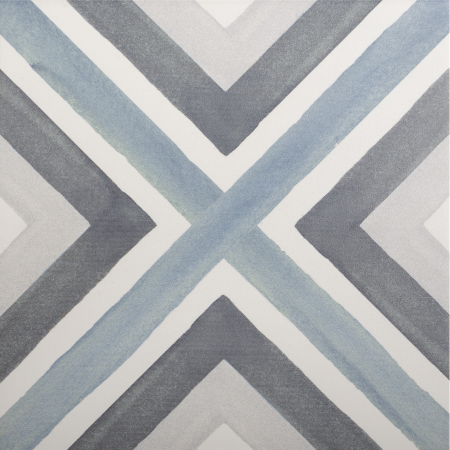 Керамогранит 20x20 9мм Artisan Blue матовая Smile Tile