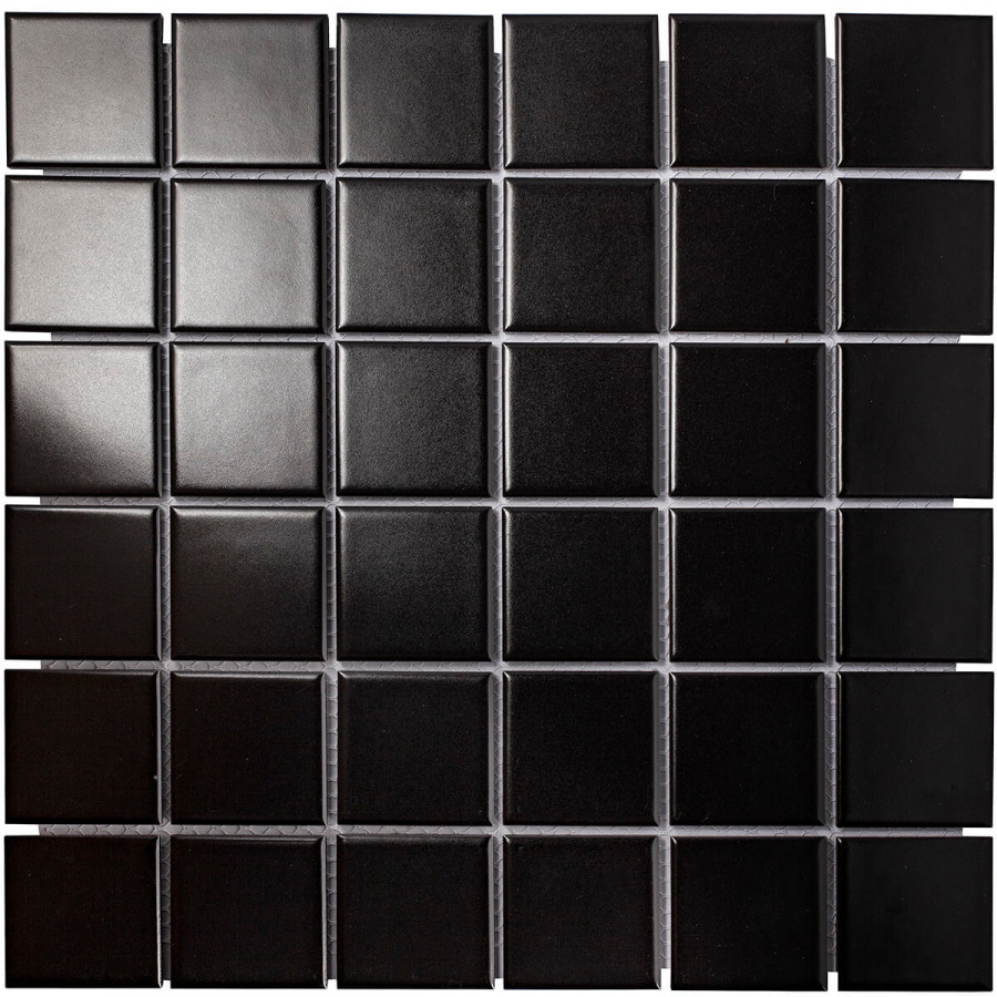 мозаика 31x31 6мм Staro Black Matt матовая Starmosaic