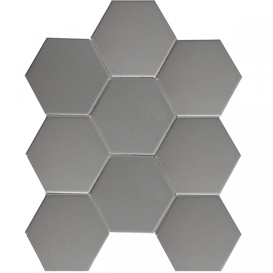 мозаика 30x26 6мм Geometry Big Grey Matt матовая Starmosaic