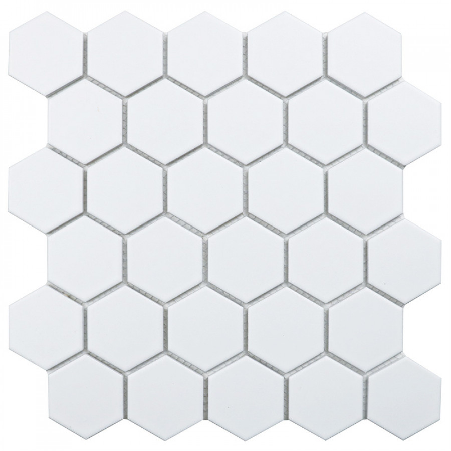 мозаика 28x27 6мм Geometry Small White Matt матовая Starmosaic