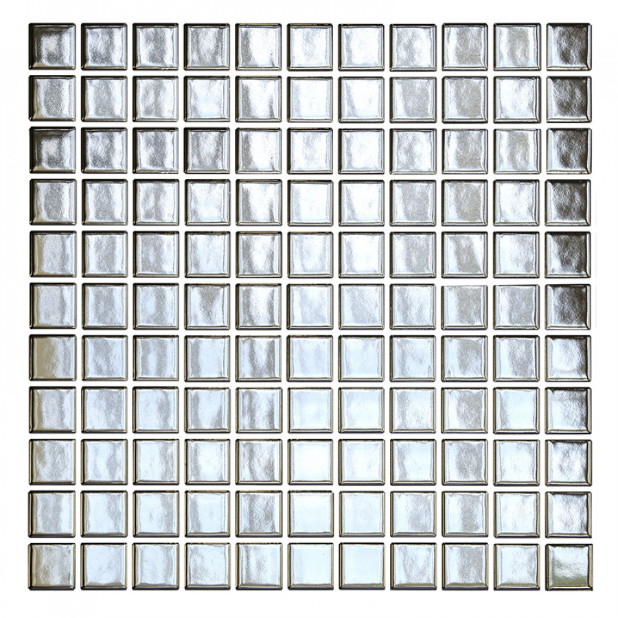 мозаика 30x30 6мм Metal Silver Glossy глянцевая Starmosaic